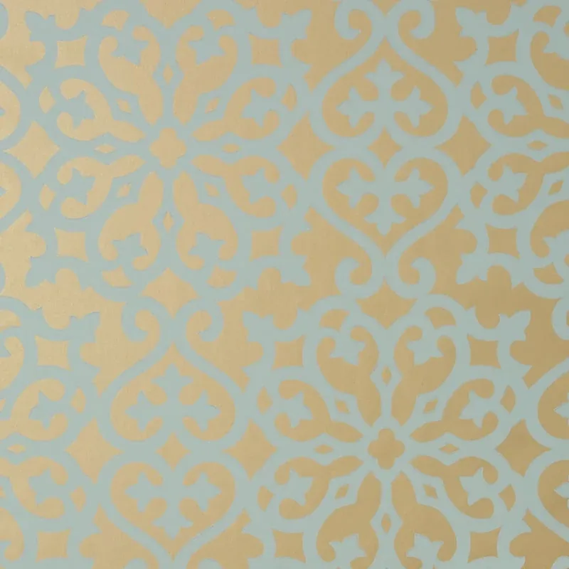T35176 | Allison - Aqua on Metallic Gold