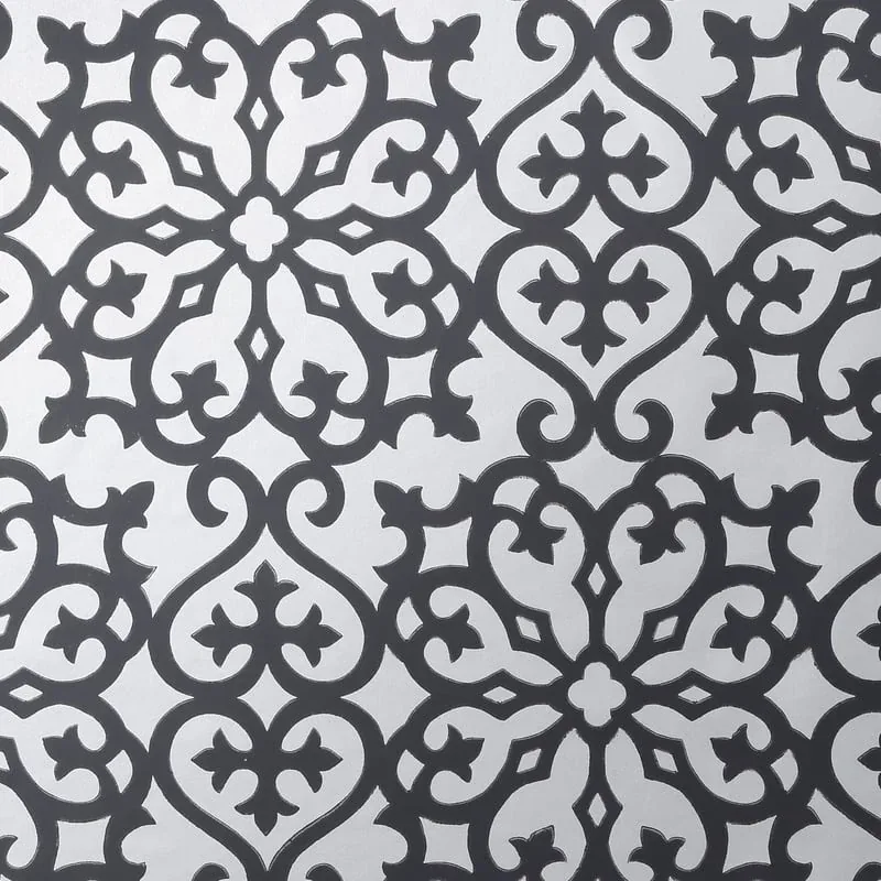 T35177 | Allison - Black on Metallic Silver