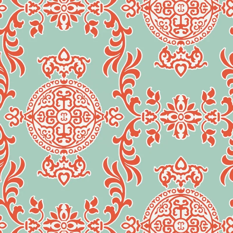 T36113 | Halie - Aqua and Coral