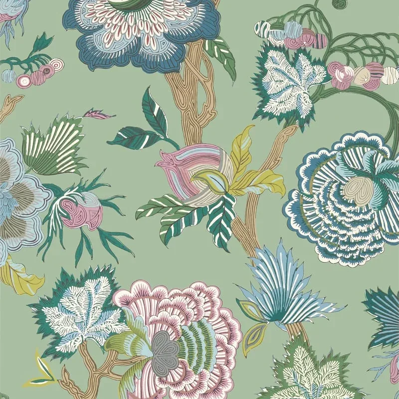 T36416 | Indienne Jacobean - Green