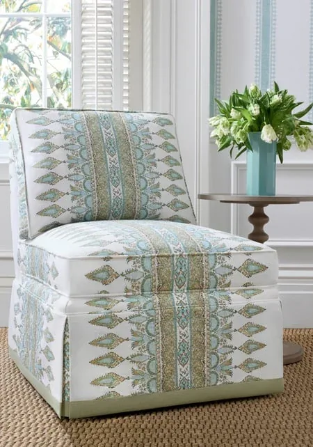Cambridge Stripe Seaglass Thibaut wallpaper by Wallpaper Twins