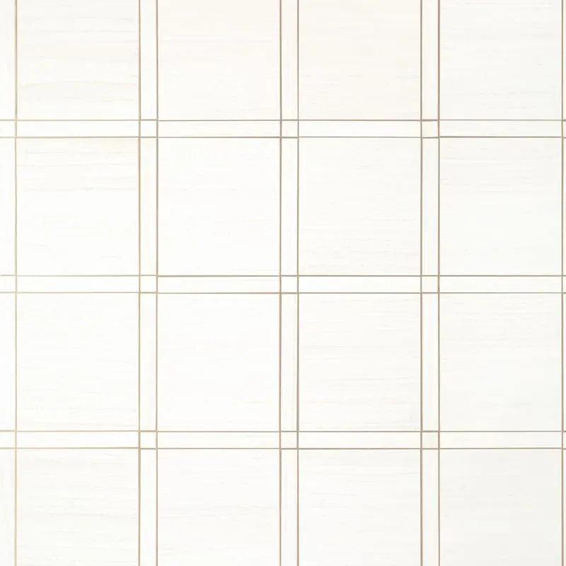 T41000 | Wood Panel - White and Metallic Pewter