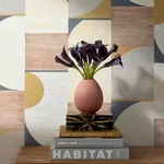 Saturn Metallic Copper and Black Thibaut wallpaper by Wallpaper Twins