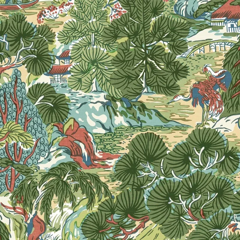 T42022 | Pagoda Trees - Coral and Green