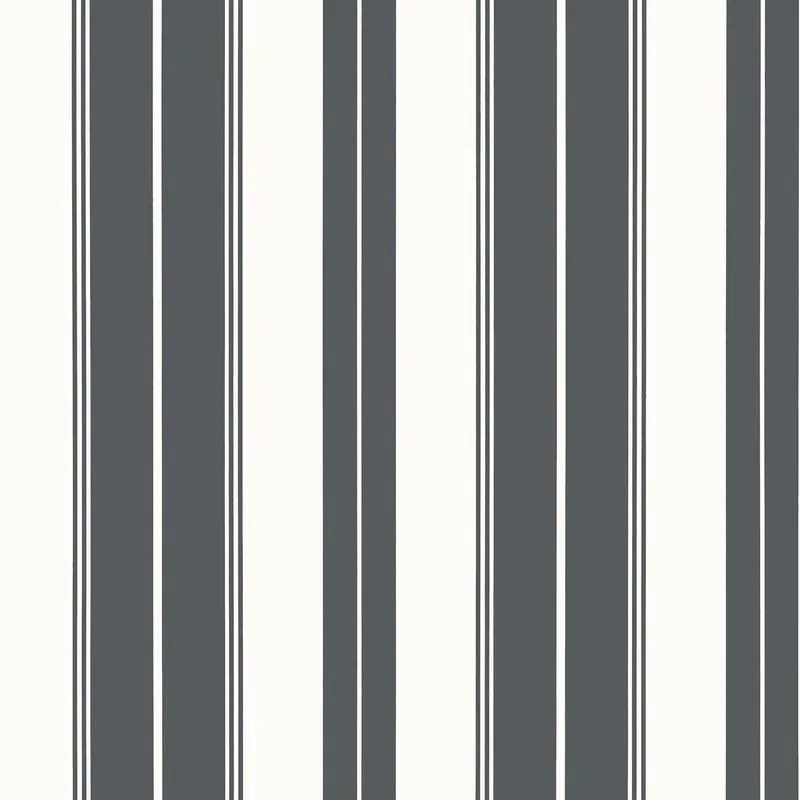 T44050 | Norfolk Stripe - Charcoal Black