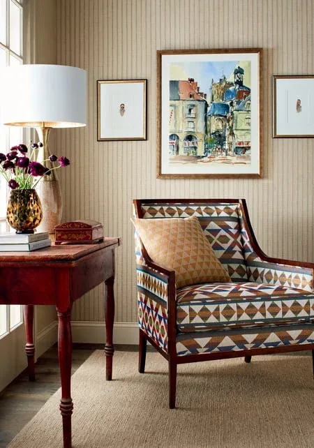 T44058 | Ryker Stripe - Beige room view