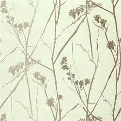 Blossoms Seagrass Thibaut wallpaper by Wallpaper Twins