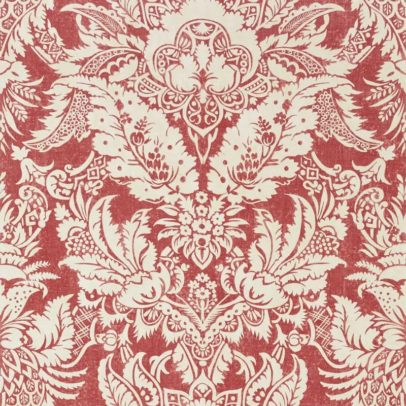 Chardonnet Damask Red Thibaut wallpaper by Wallpaper Twins