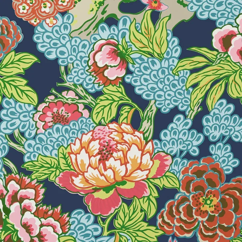 Honshu Navy Thibaut wallpaper by Wallpaper Twins