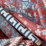 Sakura Red Thibaut wallpaper by Wallpaper Twins