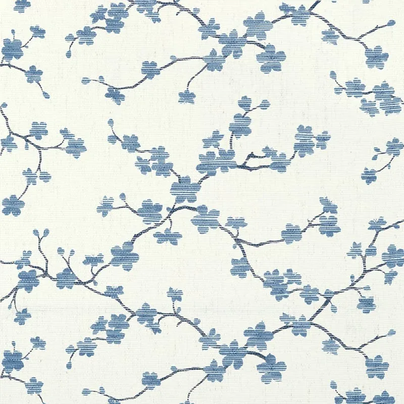 Sakura Blue Thibaut wallpaper by Wallpaper Twins