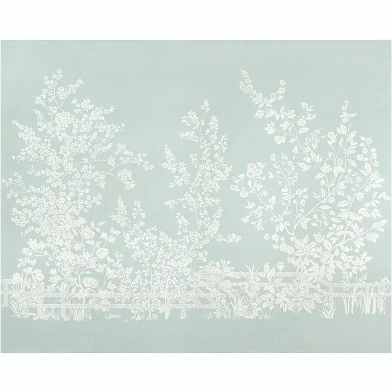 Villa Garden Mural - Set Robin's Egg Thibaut wallpaper by Wallpaper Twins