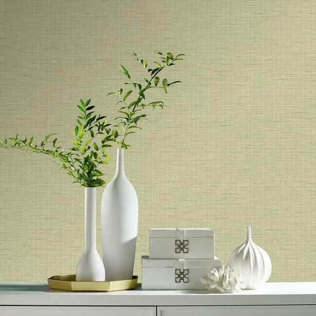 750 Home Weave with Pinstripe Khaki Wallpaper | Wallpaper Twins 750 Home Weave with Pinstripe Khaki Wallpaper - SKU ET4064