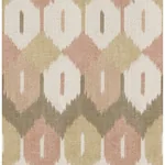A-Street Prints Abilene Apricot Ikat Wallpaper - SKU 4147-27408