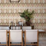 A-Street Prints Abilene Apricot Ikat Wallpaper - SKU 4147-27408