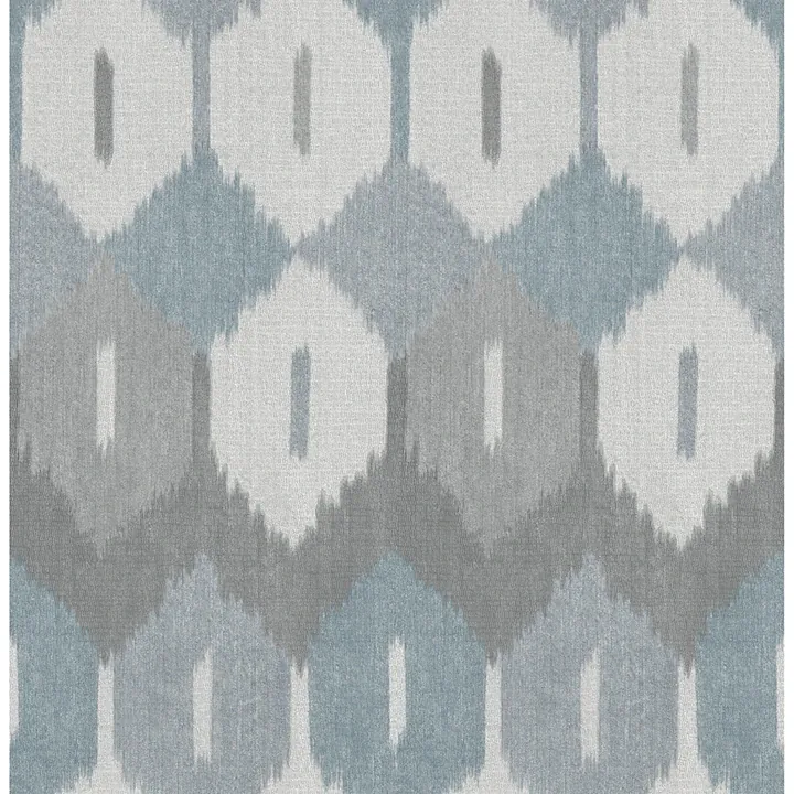 4147-27407 | Abilene Denim Ikat Wallpaper