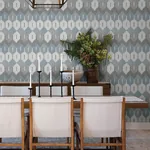 A-Street Prints Abilene Denim Ikat Wallpaper | Wallpaper Twins A-Street Prints Abilene Denim Ikat Wallpaper - SKU 4147-27407