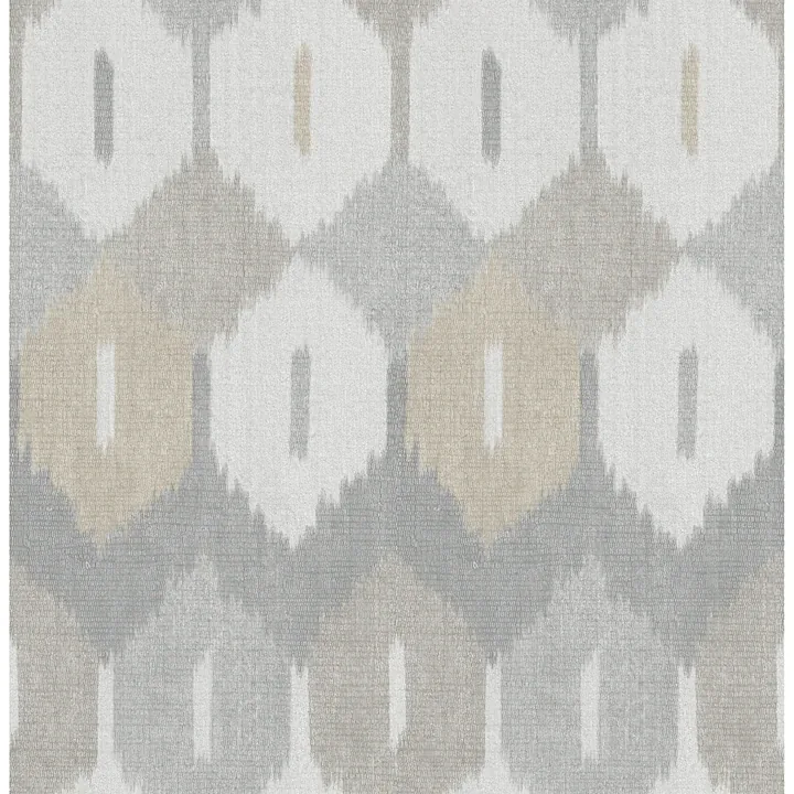 A-Street Prints Abilene Neutral Ikat Wallpaper - SKU 4147-27409