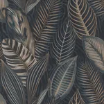 A-Street Prints Acacius Dark Blue Tropical Foliage Wallpaper | Wallpaper Twins A-Street Prints Acacius Dark Blue Tropical Foliage Wallpaper - SKU 4202-751840