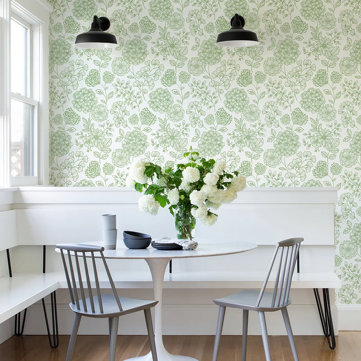 A-Street Prints Ada Green Floral Wallpaper | Wallpaper Twins A-Street Prints Ada Green Floral Wallpaper - SKU 2975-26204