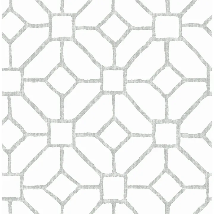 4120-26832 | Addis Grey Trellis Wallpaper