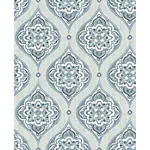 A-Street Prints Adele Aqua Damask Wallpaper - SKU 2821-25146