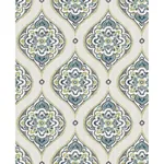 A-Street Prints Adele Green Damask Wallpaper - SKU 2821-25148