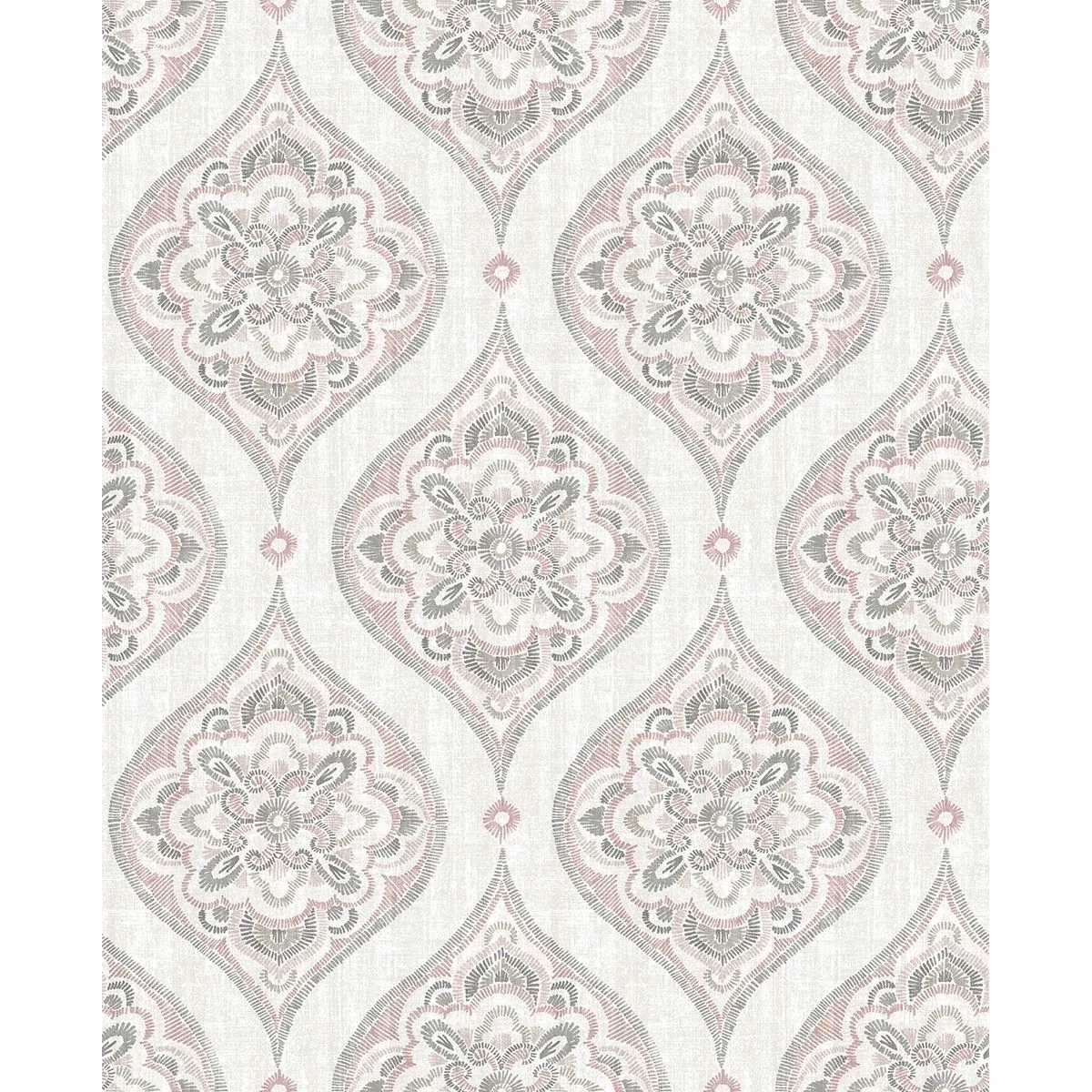 2821-25147 | Adele Rose Damask Wallpaper