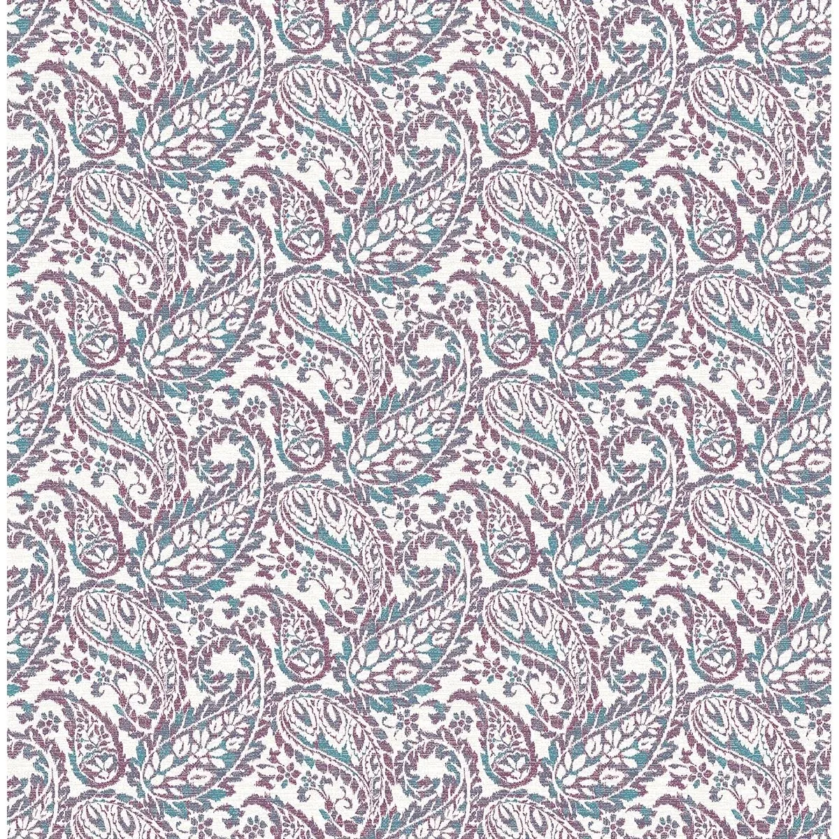 A-Street Prints Adrian Plum Paisley Wallpaper - SKU 2657-22213
