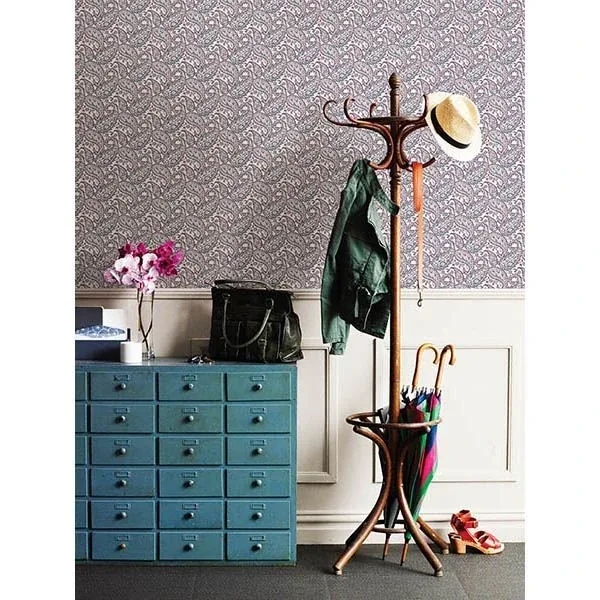 A-Street Prints Adrian Plum Paisley Wallpaper | Wallpaper Twins A-Street Prints Adrian Plum Paisley Wallpaper - SKU 2657-22213