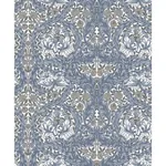 A-Street Prints African Marigold Blue Floral Wallpaper | Wallpaper Twins A-Street Prints African Marigold Blue Floral Wallpaper - SKU 4153-82024
