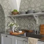 A-Street Prints African Marigold Green Floral Wallpaper - SKU 4153-82023