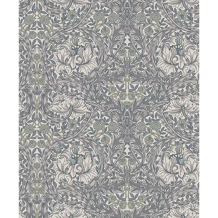 4153-82025 | African Marigold Grey Floral Wallpaper