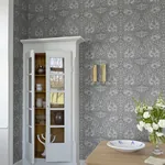 A-Street Prints African Marigold Grey Floral Wallpaper | Wallpaper Twins A-Street Prints African Marigold Grey Floral Wallpaper - SKU 4153-82025