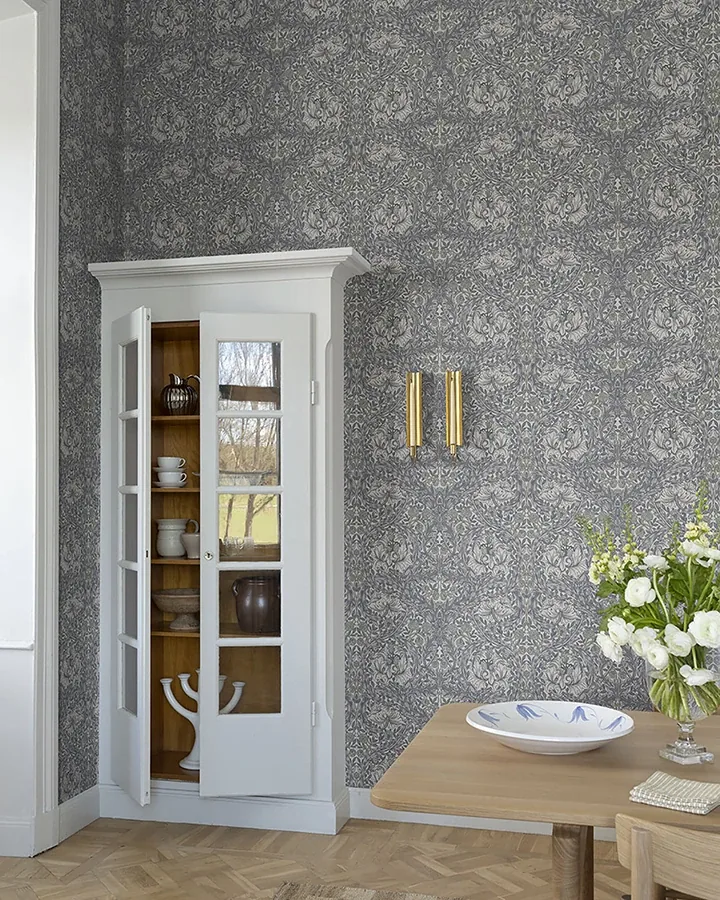 A-Street Prints African Marigold Grey Floral Wallpaper | Wallpaper Twins A-Street Prints African Marigold Grey Floral Wallpaper - SKU 4153-82025