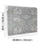 A-Street Prints African Marigold Grey Floral Wallpaper | Wallpaper Twins A-Street Prints African Marigold Grey Floral Wallpaper - SKU 4153-82025