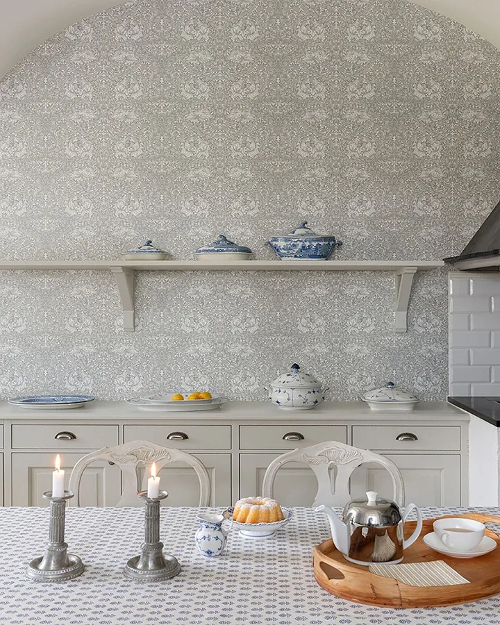 A-Street Prints African Marigold White Floral Wallpaper - SKU 4153-82022
