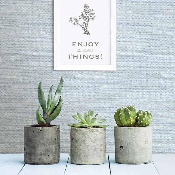 A-Street Prints Agave Bliss Sky Blue Faux Grasscloth Wallpaper - SKU 2901-24283