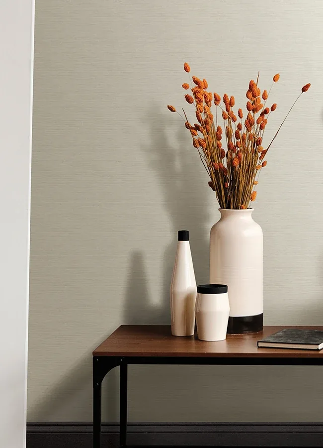 A-Street Prints Agave Light Grey Faux Grasscloth Wallpaper | Wallpaper Twins A-Street Prints Agave Light Grey Faux Grasscloth Wallpaper - SKU 4046-24281