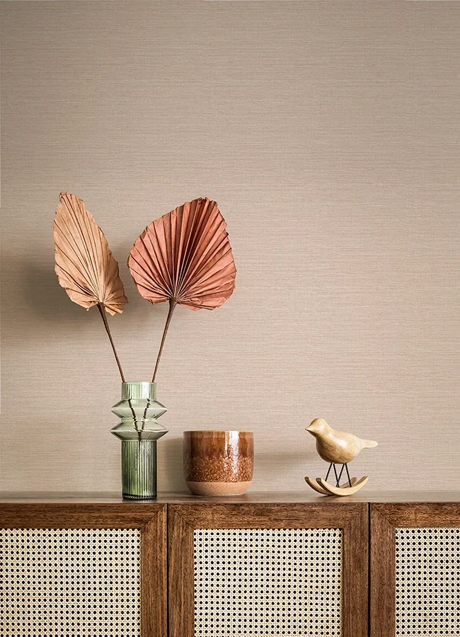 A-Street Prints Agave Light Pink Faux Grasscloth Wallpaper | Wallpaper Twins A-Street Prints Agave Light Pink Faux Grasscloth Wallpaper - SKU 4046-26498