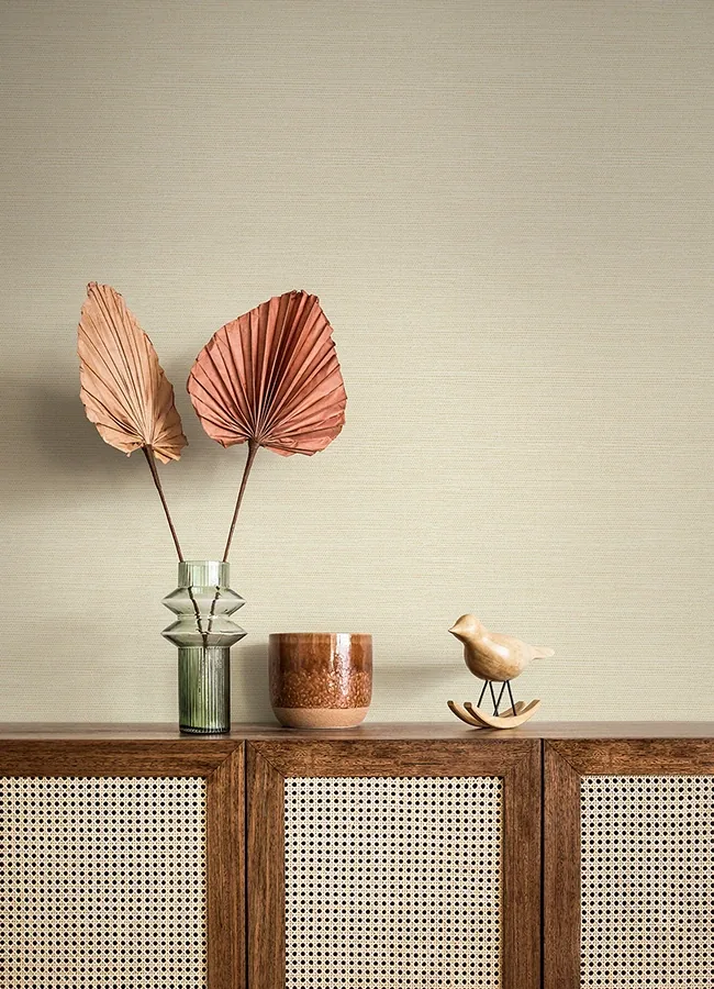 A-Street Prints Agave Light Yellow Faux Grasscloth Wallpaper | Wallpaper Twins A-Street Prints Agave Light Yellow Faux Grasscloth Wallpaper - SKU 4080-24280