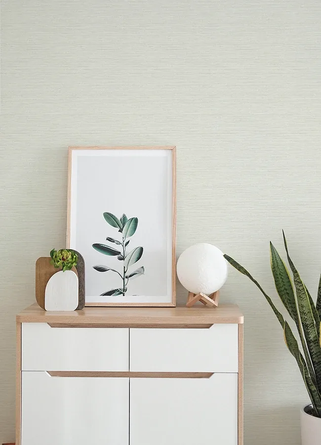 A-Street Prints Agave Off-White Faux Grasscloth Wallpaper - SKU 4143-24281