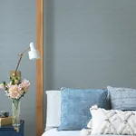A-Street Prints Agave Slate Faux Grasscloth Wallpaper - SKU 4046-26497