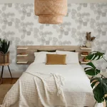 A-Street Prints Aida Light Grey Potted Plant Wallpaper | Wallpaper Twins A-Street Prints Aida Light Grey Potted Plant Wallpaper - SKU 4014-87555