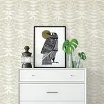 A-Street Prints Akira Beige Leaf Wallpaper | Wallpaper Twins A-Street Prints Akira Beige Leaf Wallpaper - SKU 2821-25100