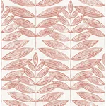 A-Street Prints Akira Coral Leaf Wallpaper - SKU 2821-25103