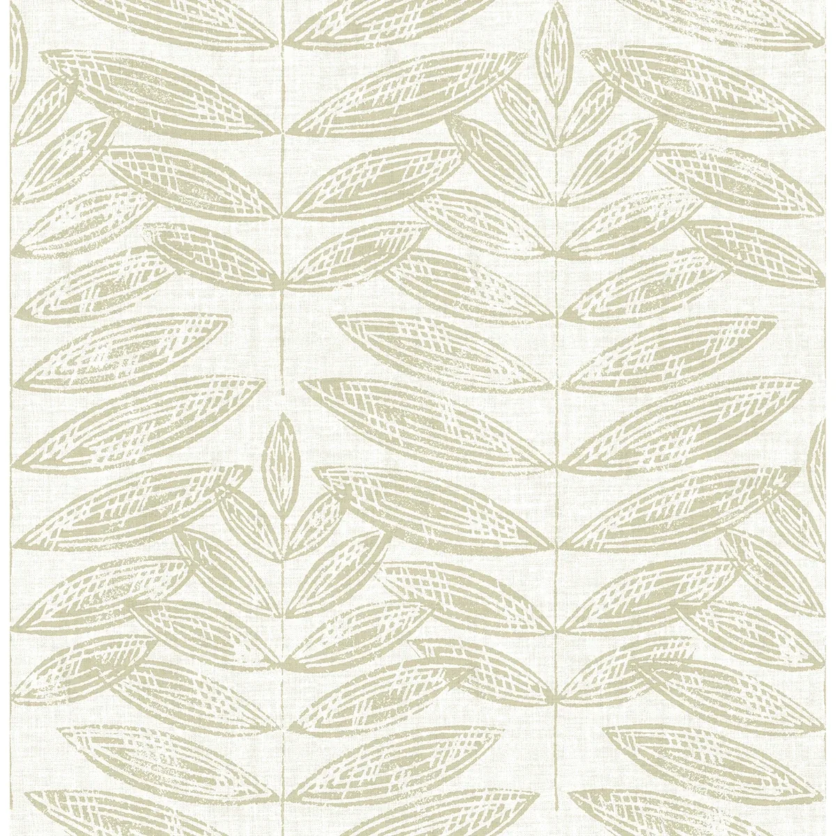 A-Street Prints Akira Taupe Leaf Wallpaper - SKU 2999-25100