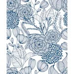 A-Street Prints Alannah Navy Botanical Wallpaper - SKU 2903-25857