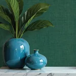 A-Street Prints Alba Evergreen Open Weave Wallpaper - SKU 4193-7413