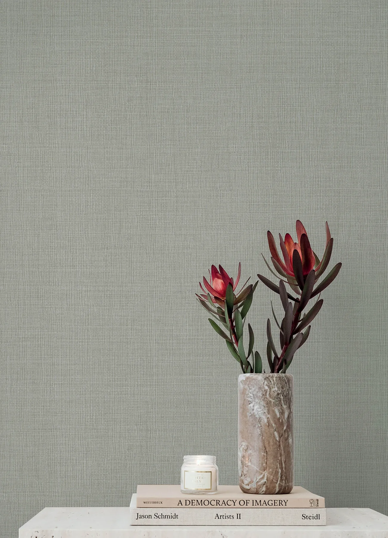 A-Street Prints Alba Grey Open Weave Wallpaper - SKU 4193-7402